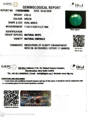 4.95/CT Natural Panna Stone with Govt. Lab Certificate-11925D48088